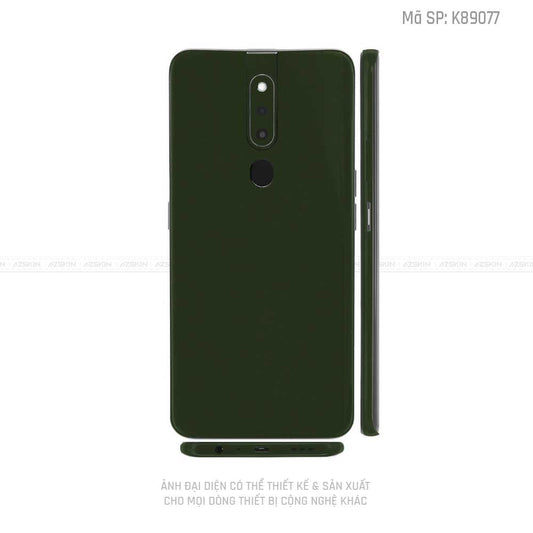Miếng Dán Skin Điện Thoại OPPO F Series Màu Xanh Lục | VN07