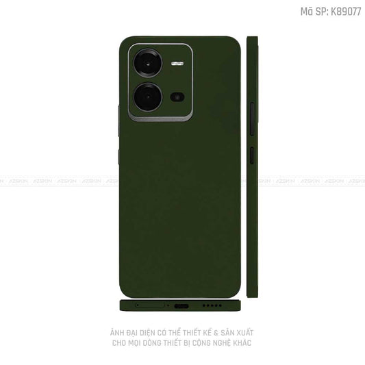 Dán Skin Vivo V Series Màu Xanh Rêu  | K89077