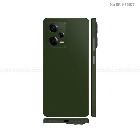 Dán Skin Xiaomi Redmi Note 12 Series Màu Xanh Rêu | K89077