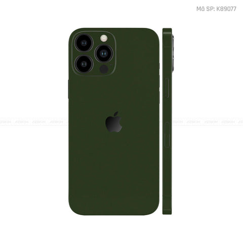 Dán Skin IPhone 12 Series Đổi Màu Xanh Rêu