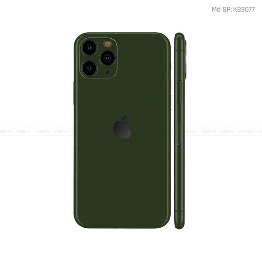 Dán Skin IPhone 11 Series Đổi Màu Xanh Rêu | K89077