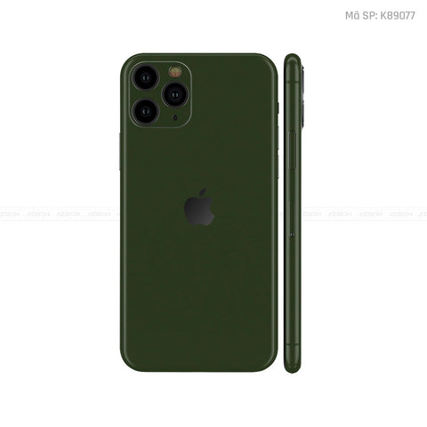 Dán Skin IPhone 11 Series Đổi Màu Xanh Rêu | K89077
