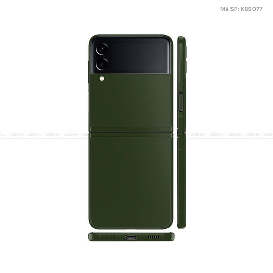 Dán Skin Galaxy Zflip3 Màu Xanh Rêu | K89077