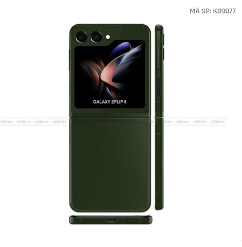 Dán Skin Galaxy Z Flip5 Chuyển Màu Xanh Lục | K89077