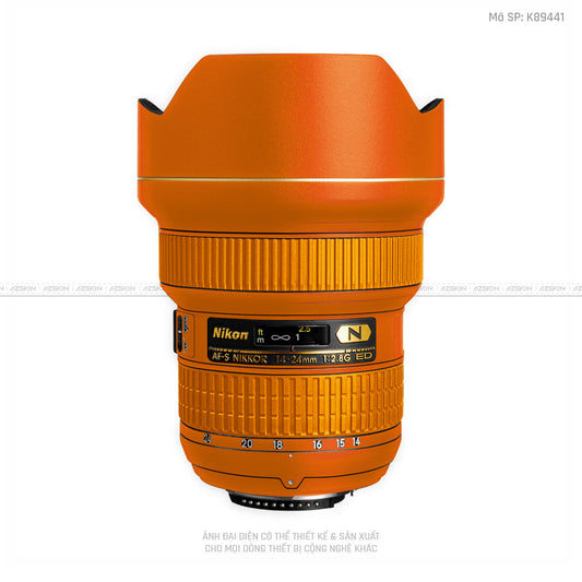 Dán Skin Ống Kính Nikon Màu Cam | K89441