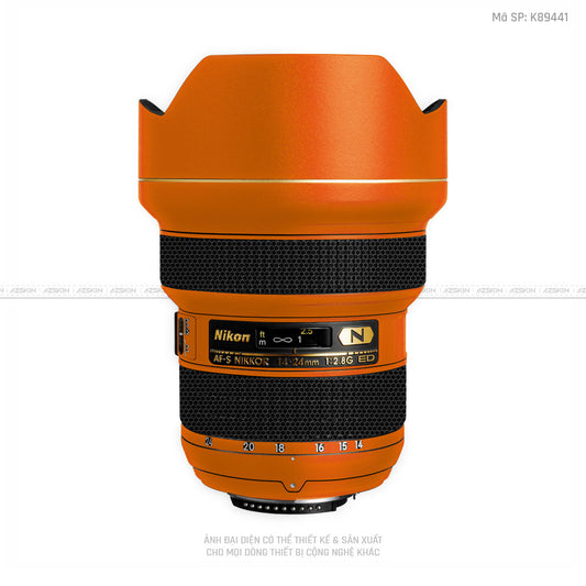Dán Skin Ống Kính Nikon Màu Cam | K89441