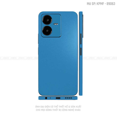 Dán Skin Vivo Y Series Màu Xanh Dương  |  K89063