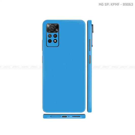 Dán Skin Xiaomi Redmi Note 11 Series Màu Xanh Biển | K89063