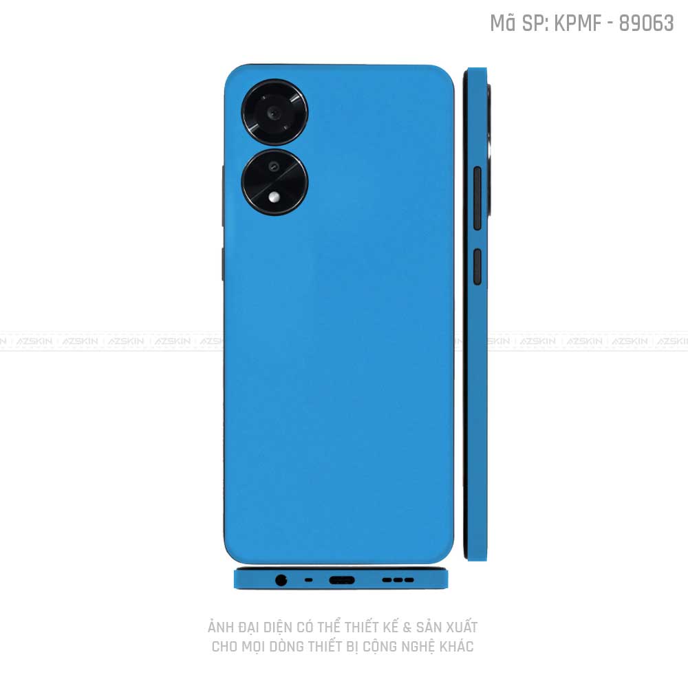 Miếng Dán Skin Điện Thoại OPPO A Series Màu Xanh Dương | K89063