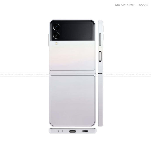 Dán Skin Galaxy Zflip4 Đổi Màu Trắng Ngọc Trai | K75552