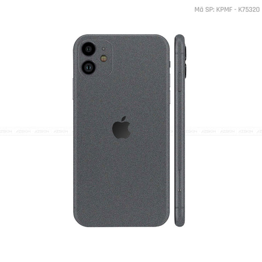 Dán Skin IPhone 11 Series Màu Xám Metallic | K75320
