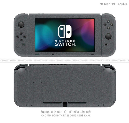 Dán Skin Máy Chơi Game Nintendo Switch Màu Xám Metallic | K75320