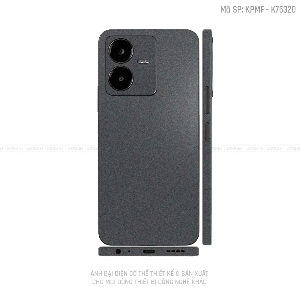 Dán Skin Vivo Y Series Màu Xám Metallic | K75320