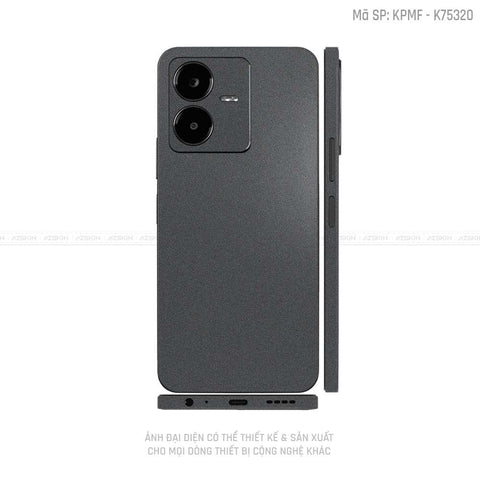 Dán Skin Vivo Y Series Màu Xám Metallic | K75320