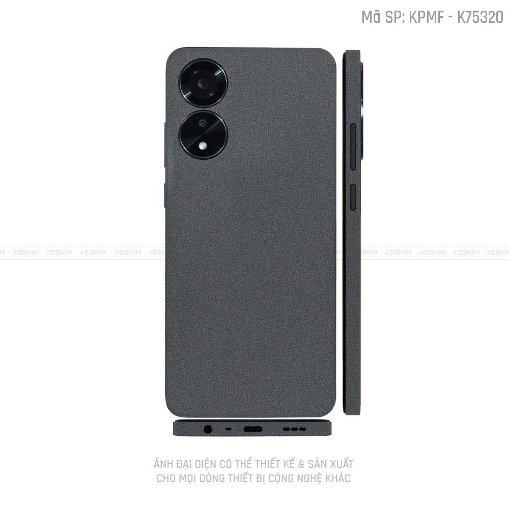 Miếng Dán Skin Điện Thoại OPPO A Series Màu Xám | K75320