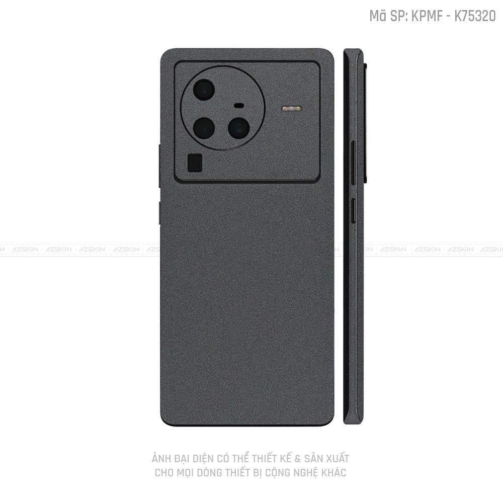 Dán Skin Vivo X Series Màu Xám Metallic | K75320