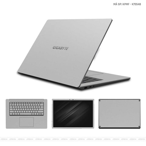 Dán Skin Laptop Gigabyte Màu Bạc Nhám | KPMF K75548