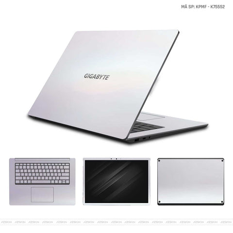 Dán Skin Laptop Gigabyte Màu Trắng Chuyển Sắc | KPMF K75552