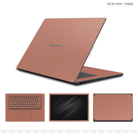 Dán Skin Laptop Gigabyte Màu Vàng Hồng | KPMF K75555