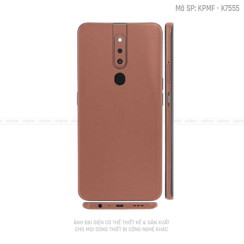 Miếng Dán Skin Điện Thoại OPPO F Series Màu Vàng Hồng | VN16