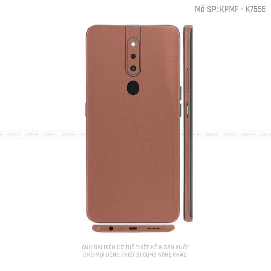 Miếng Dán Skin Điện Thoại OPPO F Series Màu Vàng Hồng | VN16