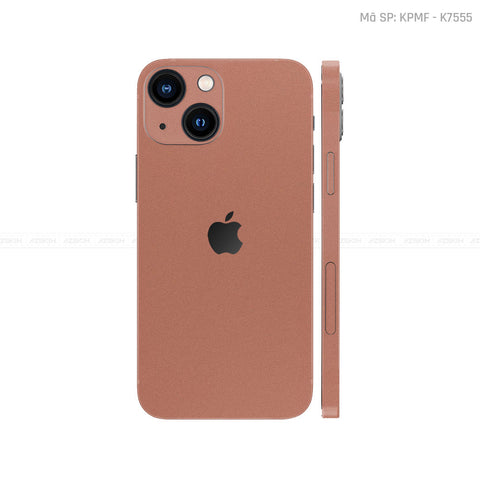 Dán Skin IPhone 13 Series Màu Vàng Hồng | K5555