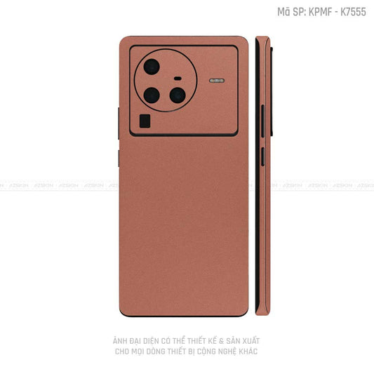 Dán Skin Vivo X Series Màu Vàng Hồng | VN16