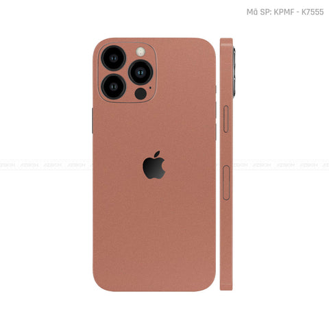 Dán Skin IPhone 13 Series Màu Vàng Hồng | K5555