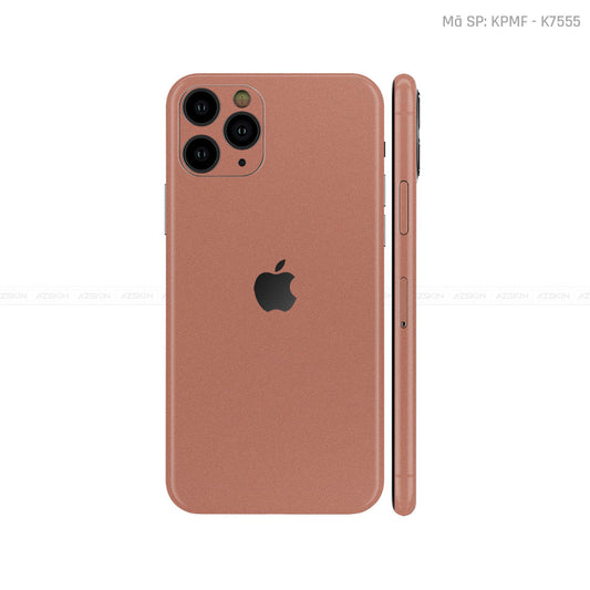 Dán Skin IPhone 11 Series Màu Vàng Hồng | K7555