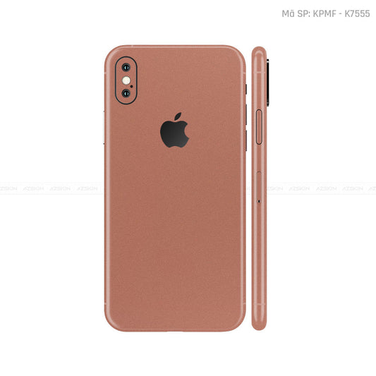 Dán Skin IPhone X Series Đổi Màu Vàng Hồng | K75555