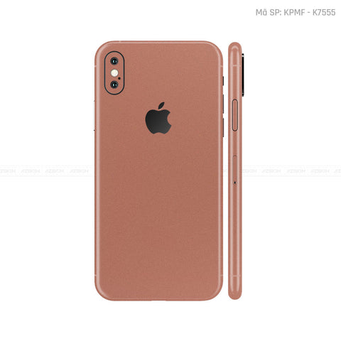 Dán Skin IPhone X Series Đổi Màu Vàng Hồng | K75555