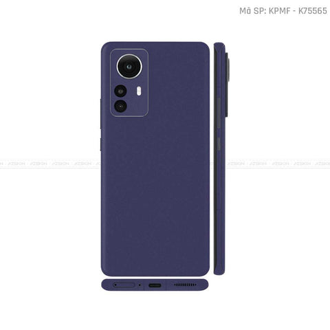 Dán Skin Xiaomi 12 Series Màu Xanh Tím | K75565