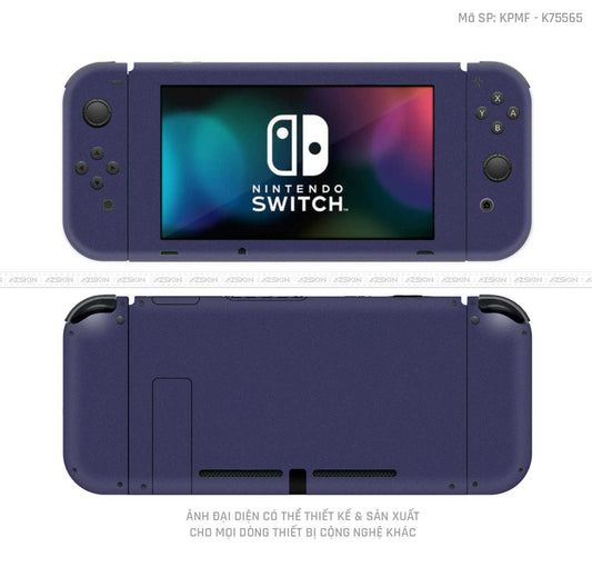 Dán Skin Máy Chơi Game Nintendo Switch Màu Tím Metallic | K75565
