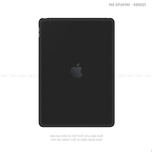 Dán Skin IPad Gen Màu Chuyền Màu Đen Lì | K89021