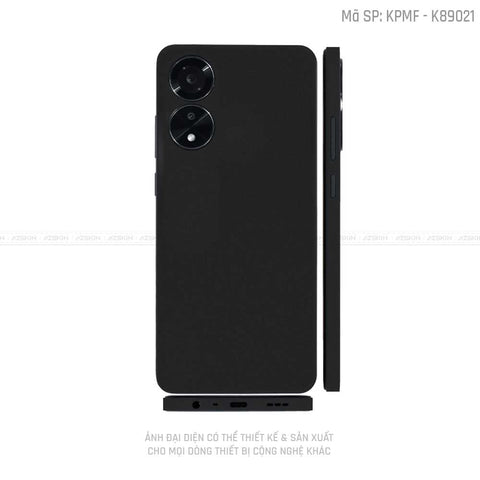 Miếng Dán Skin Điện Thoại OPPO A Series Màu Đen Nhám | K89021