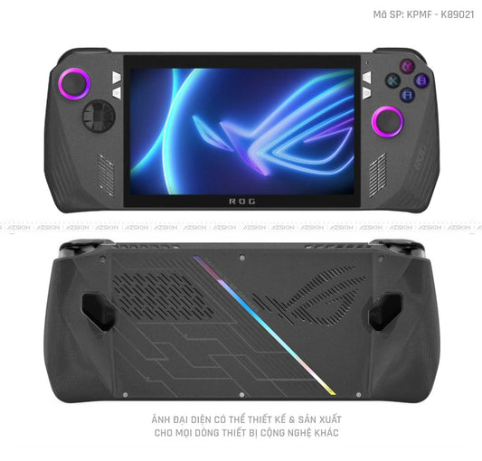 Dán Skin Máy Chơi Game Asus ROG Màu Đen Lì | K89021