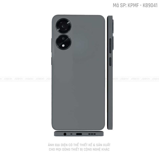 Miếng Dán Skin Điện Thoại OPPO A Series Màu Xám Xi Mắng | K89041