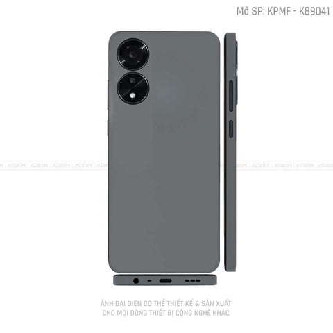 Miếng Dán Skin Điện Thoại OPPO A Series Màu Xám Xi Mắng | K89041