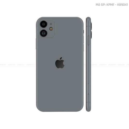 Dán Skin IPhone 11 Series Màu Xám Xi | K89041