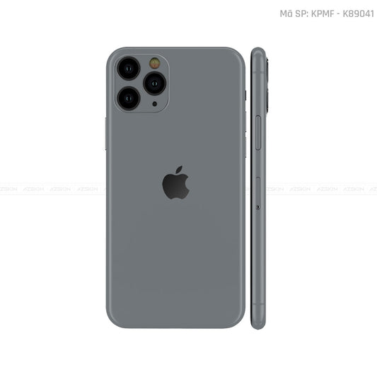 Dán Skin IPhone 11 Series Màu Xám Xi | K89041