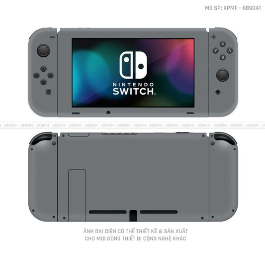 Dán Skin Máy Chơi Game Nintendo Switch Màu Xám | K75540