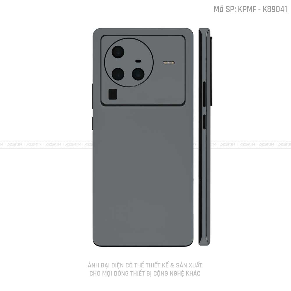 Dán Skin Vivo X Series Màu Xám Xi | K89041