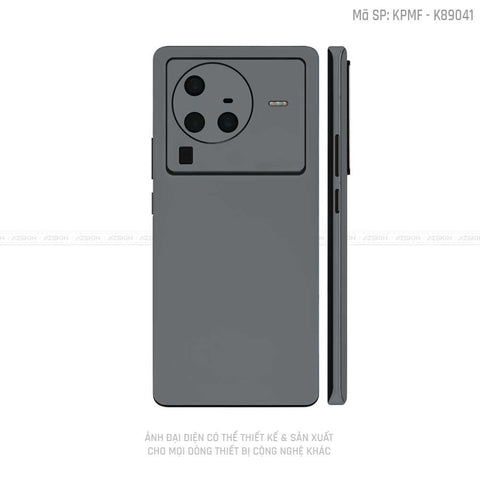 Dán Skin Vivo X Series Màu Xám Xi | K89041