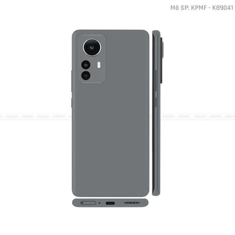 Dán Skin Xiaomi 12 Series Màu Xám Xi Măng | K89041