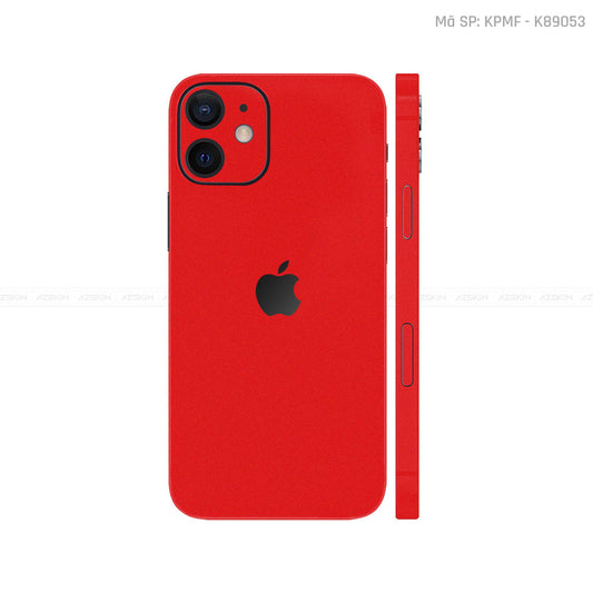 Dán Skin IPhone 12 Series Màu Đỏ | K89053
