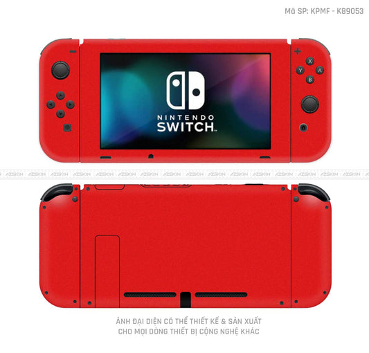 Dán Skin Máy Chơi Game Nintendo Switch Màu Đỏ | K75540