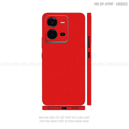 Dán Skin Vivo V Series Màu Đỏ Nhám | K89053