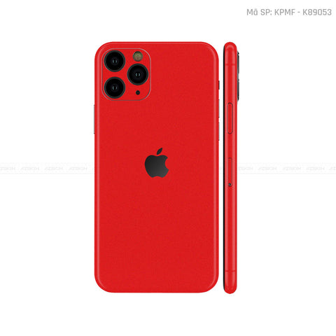 Dán Skin IPhone 11 Series Màu Đỏ Nhám | K89053