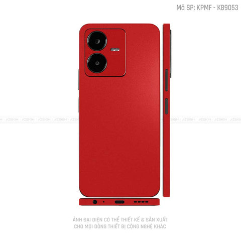 Dán Skin Vivo Y Series Màu Đỏ Nhám | VN13