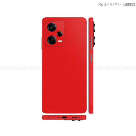 Dán Skin Xiaomi Redmi Note 12 Series Màu Đỏ Nhám | K89053